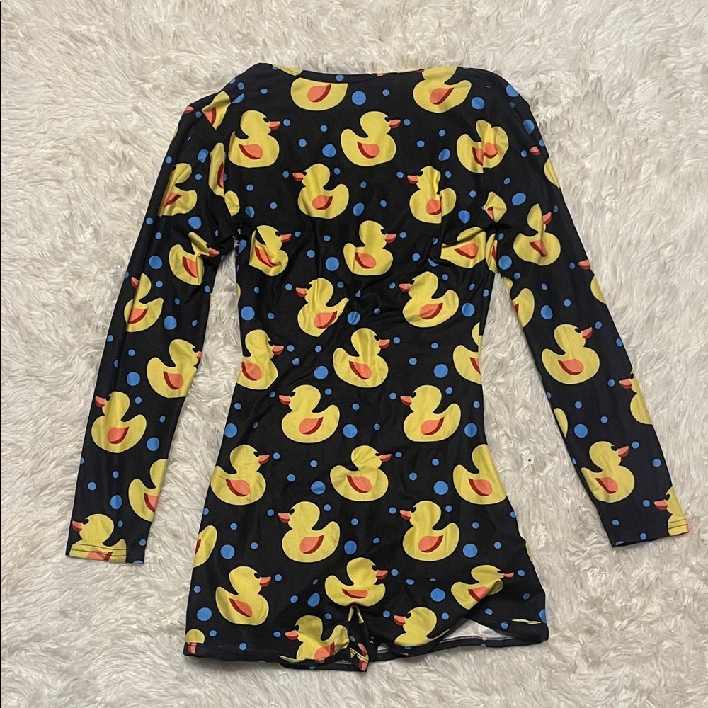 Duck Print Pajama onesie - Picture 2 of 2